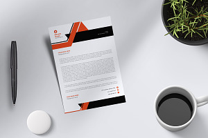 Letterhead Template, a Stationery Template by Limino™ Studio