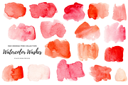Red Orange Pink Watercolor Washes, an Object Graphic by Chelsea Bromley (Thumbnail 2 of 4)