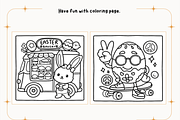 Groovy Easter Coloring Pages, a Seasonal Illustration by Design Station (Thumbnail 2 of 4)