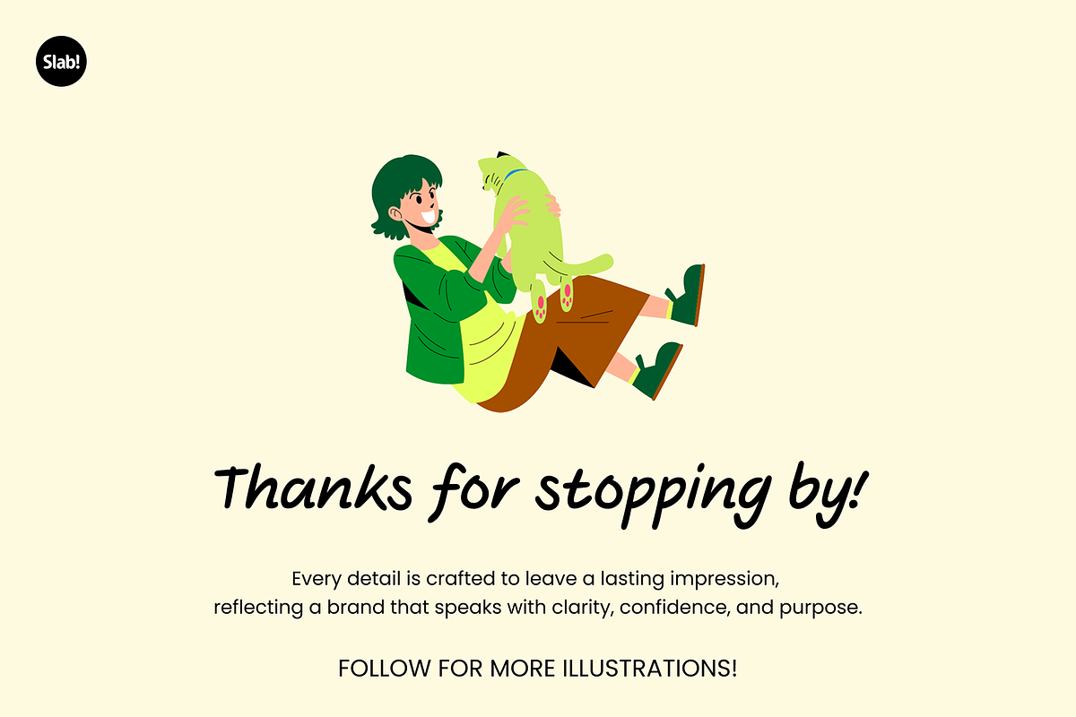 People with Cats Flat Illustration, a Person Illustration by SLAB! Design (Photo 4 of 4)
