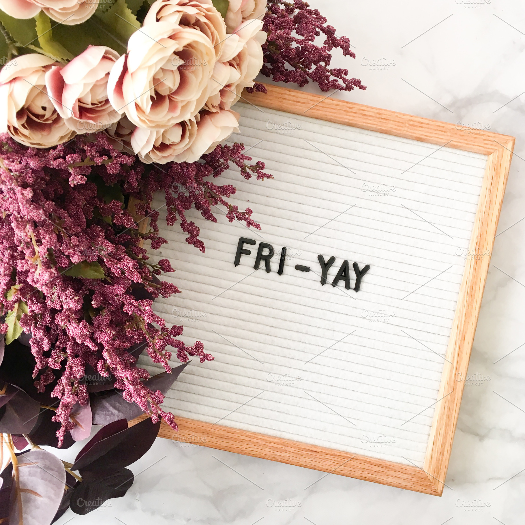 Letter Board Fri-Yay Stock Photo, a Photo by Hudson Lark Studio