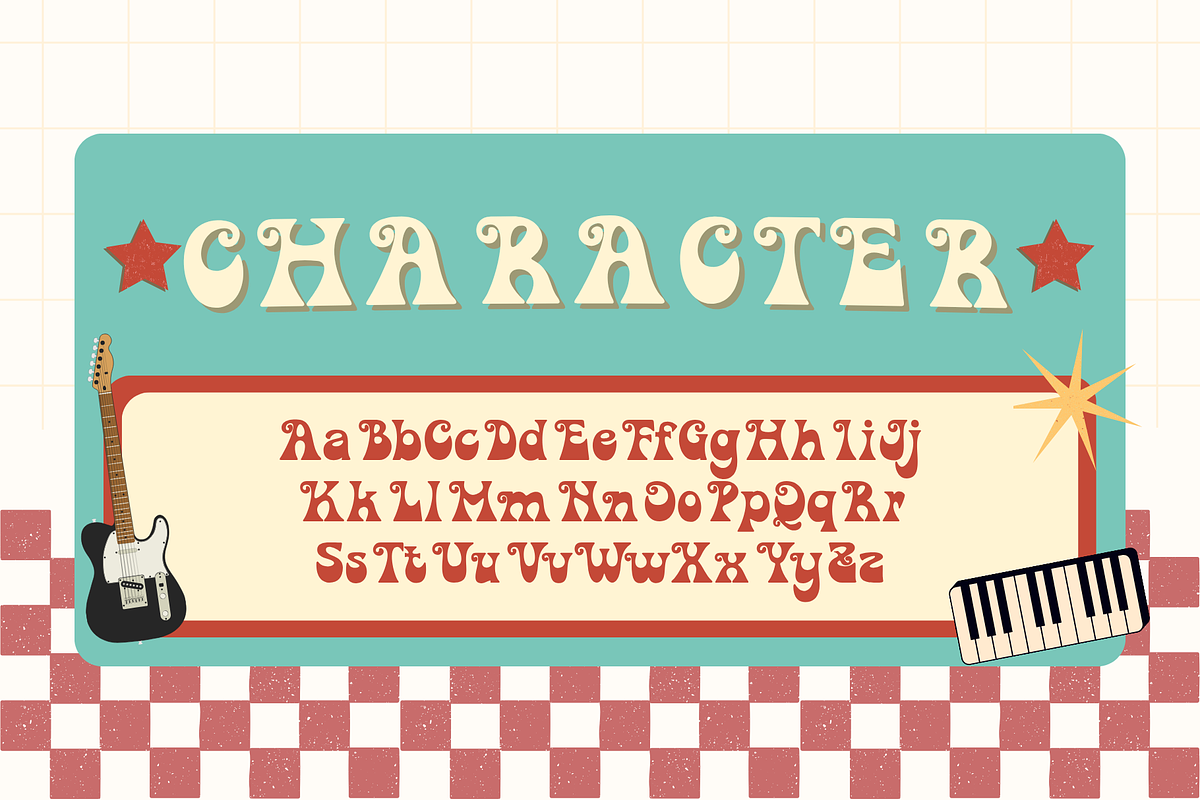 Opal Groove – Playful Retro Display, a Handwritten Font by BearyType Studio (Photo 6 of 9)
