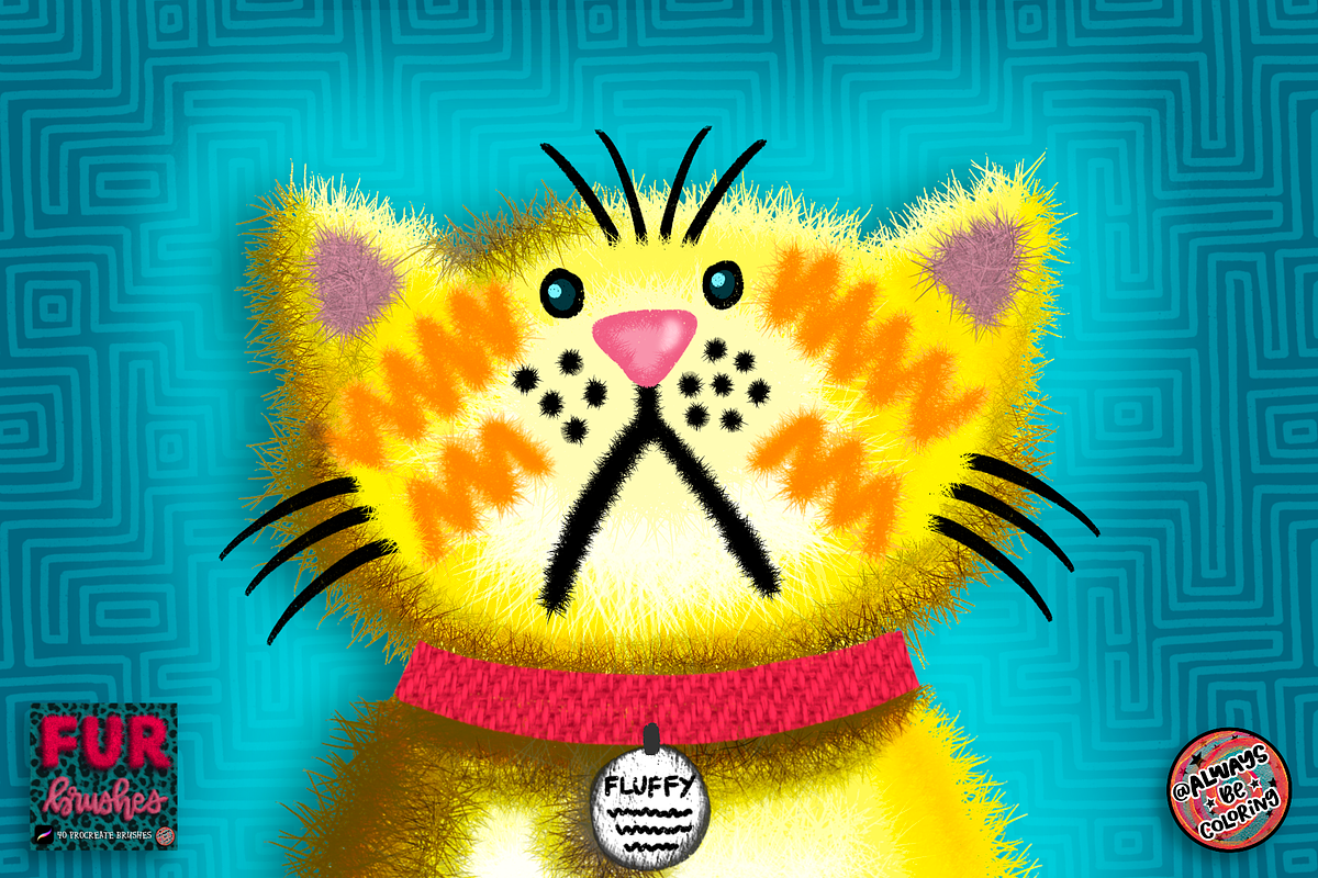 Huge Procreate Texture Brush Bundle, a Brush Add-On by AlwaysBeColoring (Photo 10 of 12)
