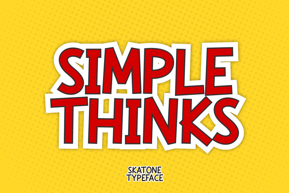 Skatone - Fun Comic Display Font, a Sans Serif Font by Typebae (Photo 2 of 7)