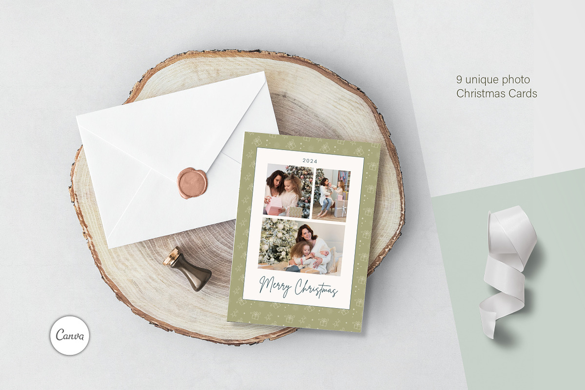 Canva Christmas Photo Card Templates, a Card Template by R-studio (Photo 4 of 7)