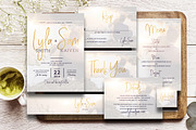 Simple Wedding Invitation Suite, an Invitation Template by Aarley Kaiven (Thumbnail 1 of 6)