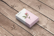 Pink Rose Business Card Template, a Business Card Template by Digital Space (Thumbnail 4 of 5)