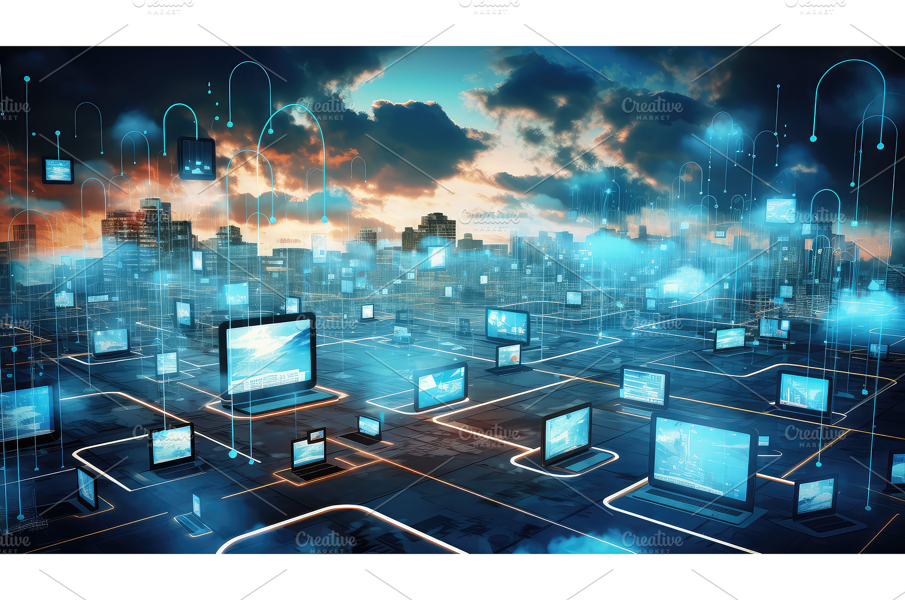 technology data digital background, a Technology Photo by pikepicture
