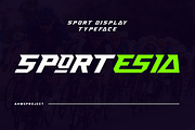 Sportesia - Sport Display, a Sans Serif Font by ahweproject (Thumbnail 1 of 8)
