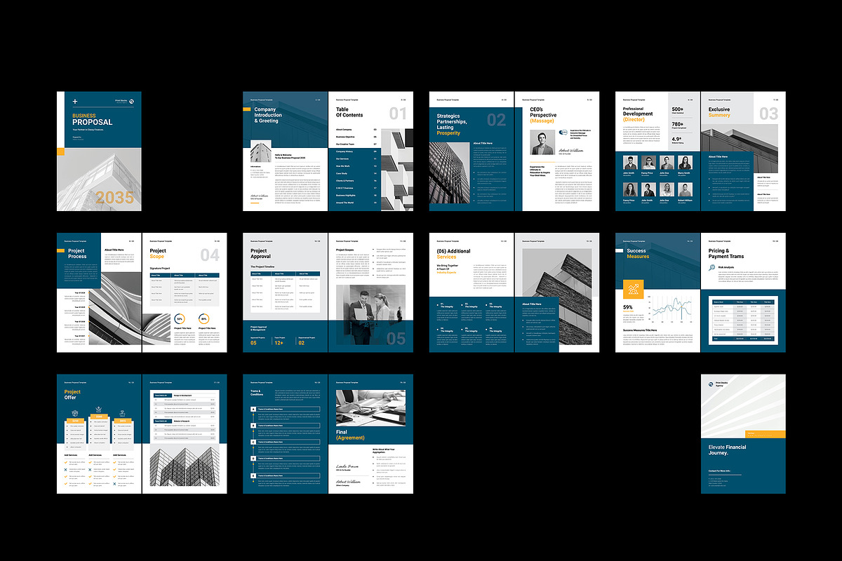 Business Proposal Template, a Brochure Template by Spark_Creative (Photo 16 of 16)