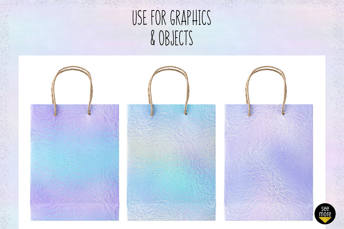 Iridescent Light Foils, a Texture Graphic by Julie Campbell (Photo 4 of 5)