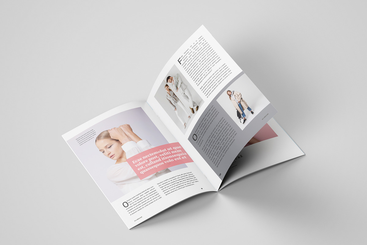 Magazine Template – Pink Color
