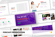 PodiumCast - Podcast GoogleSlide, a Presentation Template by SquidPixey (Thumbnail 1 of 6)