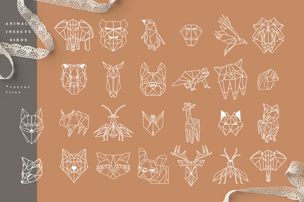 ORIGAMI ANIMALS ILLUSTRATIONS, an Object Graphic by Luna Dreams (Photo 6 of 6)