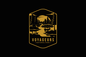 Voyageurs National Park logo, a Branding & Logo Template by swarnstudio