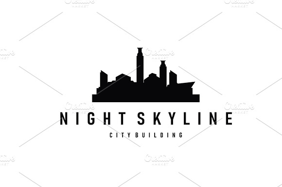 Cityscape logo design tall building preview 2