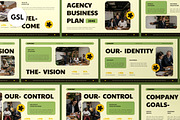 Agency Business Plan Google Slide, a Presentation Template by graphicook (Thumbnail 1 of 8)
