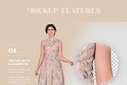 Sleeveless Dress Psd Mockup Set, an Apparel Mockup by Neutral Mockups (Thumbnail 3 of 4)