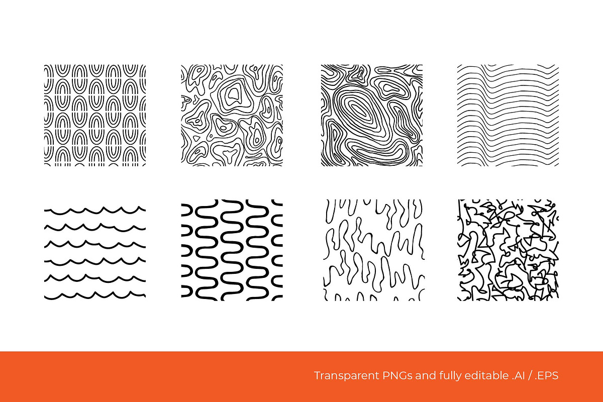 Squiggle Pattern Collection, a Pattern Graphic by Maddie Jensen Design (Photo 3 of 7)