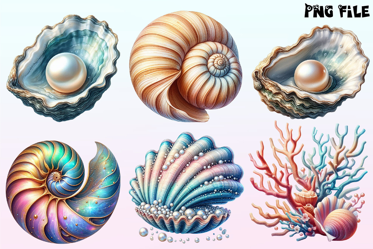 Ocean Sea Shell Sublimation PNG, a Graphic by CitraGraphics (Photo 2 of 4)