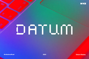 Datum Display Font