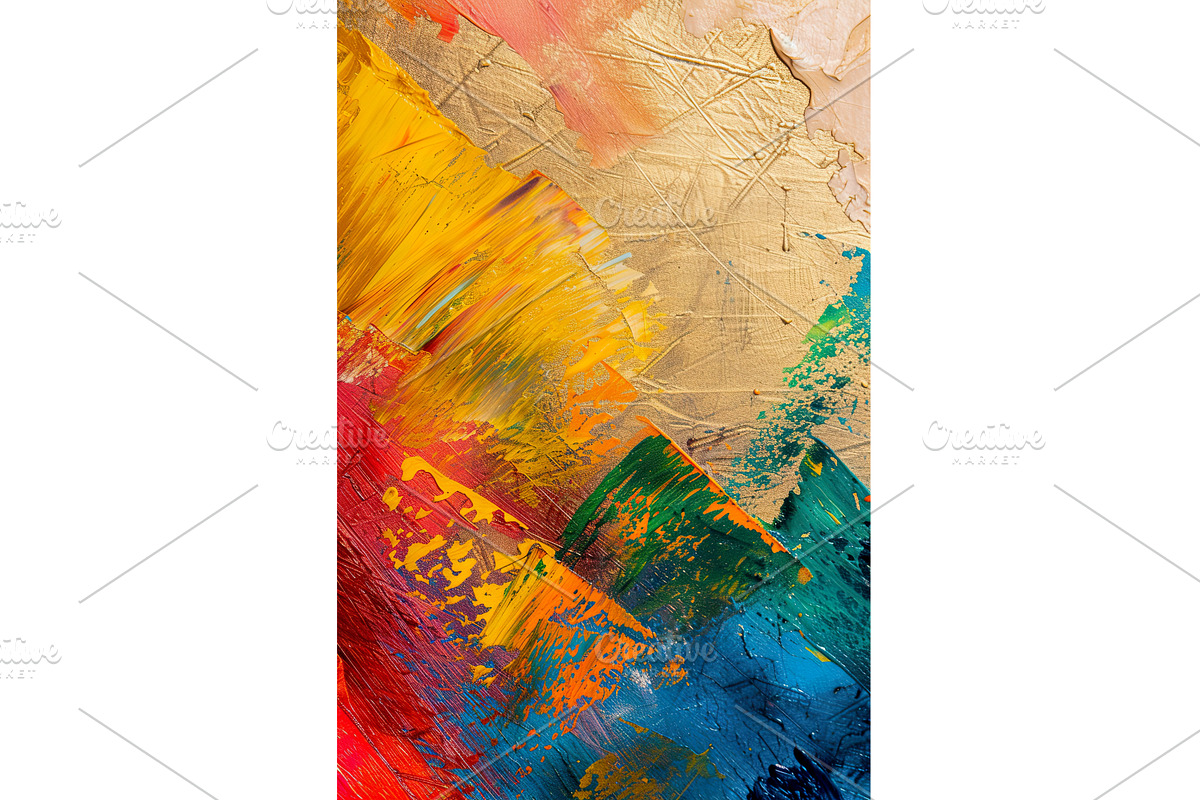 Vibrant Colorful Acrylic Paint, an Illustration by Lermont51