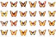 Watercolor Fall Butterfly Clipart, an Illustration by DreamPrint404 (Thumbnail 3 of 5)