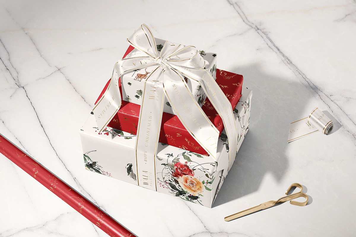Christmas Decor & Wrapping Mockup, a Packaging Mockup by creatsy5 (Photo 3 of 26)