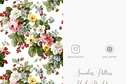 Vintage Floral Seamless Pattern, a Pattern Graphic by Pati Charm Studio (Thumbnail 5 of 6)