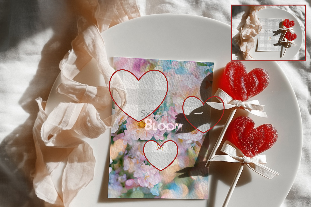 Love Season Card Mockup Collection, a Mockup by NikiArts (Photo 4 of 14)