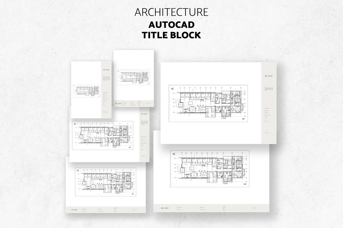 Architect Title Block Template, a Presentation Template by yesitisprintable (Photo 6 of 6)