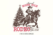 Cowboy Santa Western Christmas PNG, an Illustration by SharpMarketplace (Thumbnail 1 of 9)