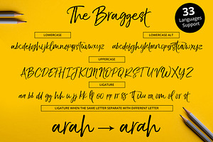 The Braggest Webfont