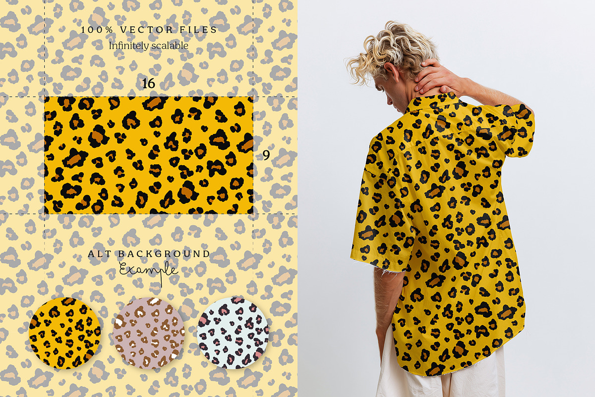 Pop leopard seamless pattern set, a Pattern Graphic by Momosama Studio (Photo 2 of 5)