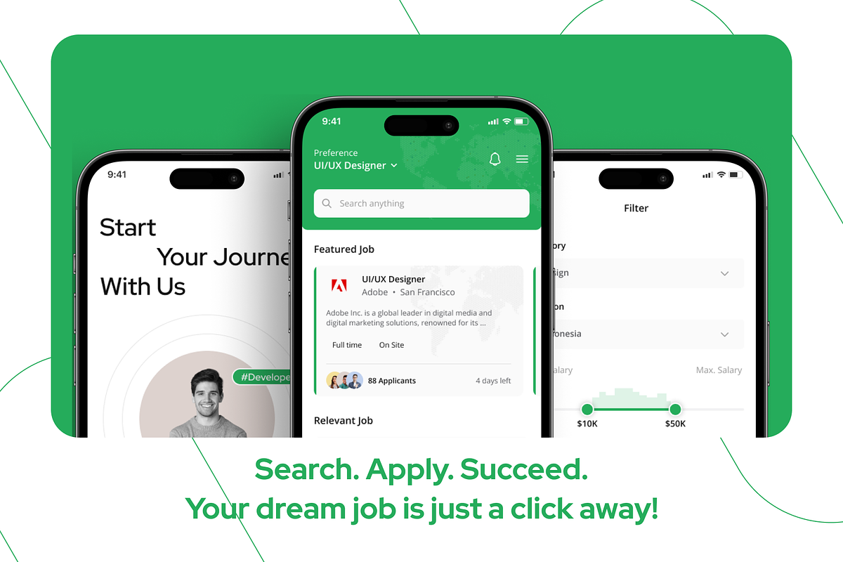 Joble - Job finder App UI Kit, an UI Kit Template by restiyathena (Photo 5 of 6)