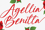 Agellia Benitta | handwritten font, a Script Font by Scratchones (Thumbnail 1 of 10)