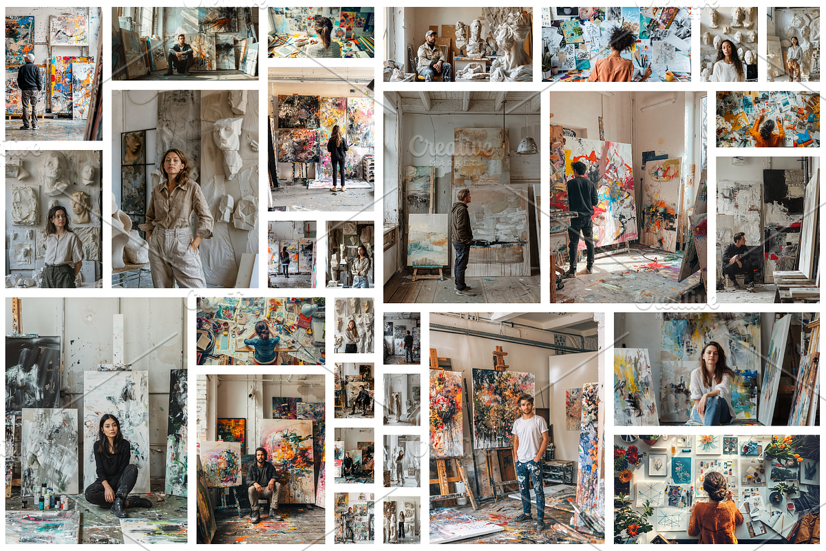 85 Artists in studio, an Arts & Entertainment Photo by Handmadefont (Photo 3 of 88)