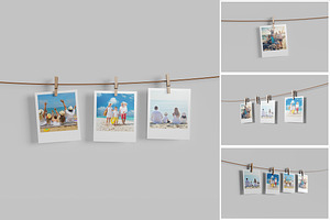 Photos Garland Mockup, a Product Mockup by MrLetters