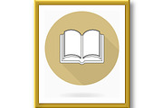 Fine Vector Flat Icon With Book, an Outline Icon by FineArtStudio (Thumbnail 2 of 3)