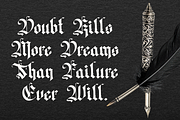 Zhatend Sildyer - Blackletter Font, a Blackletter Font by Randi Irvan | Rvandtype (Thumbnail 4 of 11)