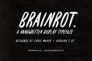 BRAINROT - Handwritten Typeface