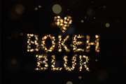 Golden Warm Bokeh Letters Overlays, a Symbol Font by PhotoSpirit (Thumbnail 4 of 8)