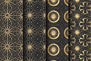 Golden kaleidoscope. Vector graphics, a Decorative Illustration by Chikovnaya (Thumbnail 4 of 14)