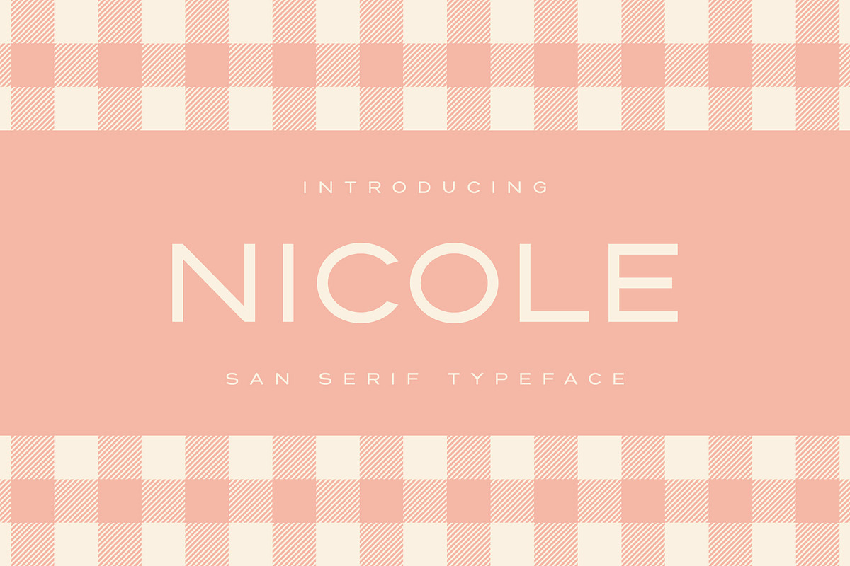 Nicole | Modern Wide San Serif Font, a Sans Serif Font by Monterey Studio (Photo 1 of 6)