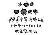Flowers Silhouettes Set, an Illustration by Lianella's Shop (Thumbnail 5 of 5)