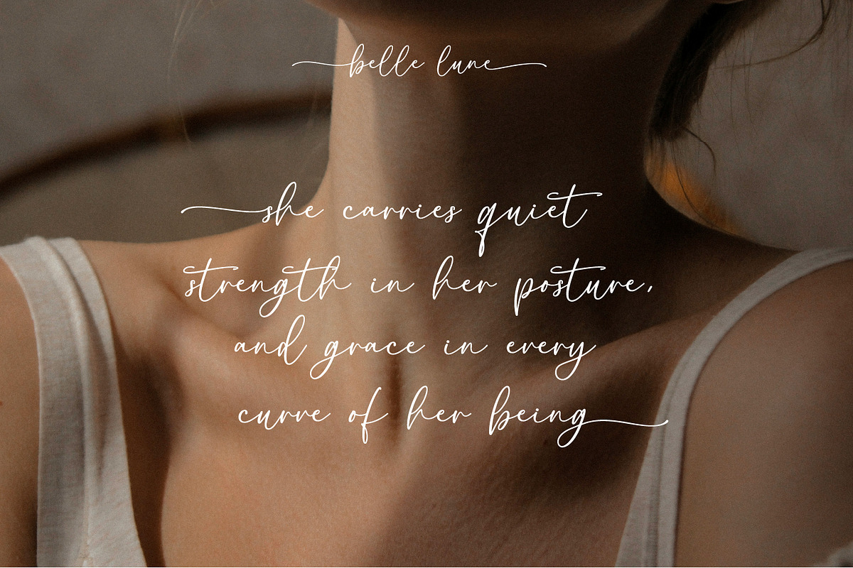 Belle Lune Script, a Script Font by Prestige Artsy Studio (Photo 5 of 9)