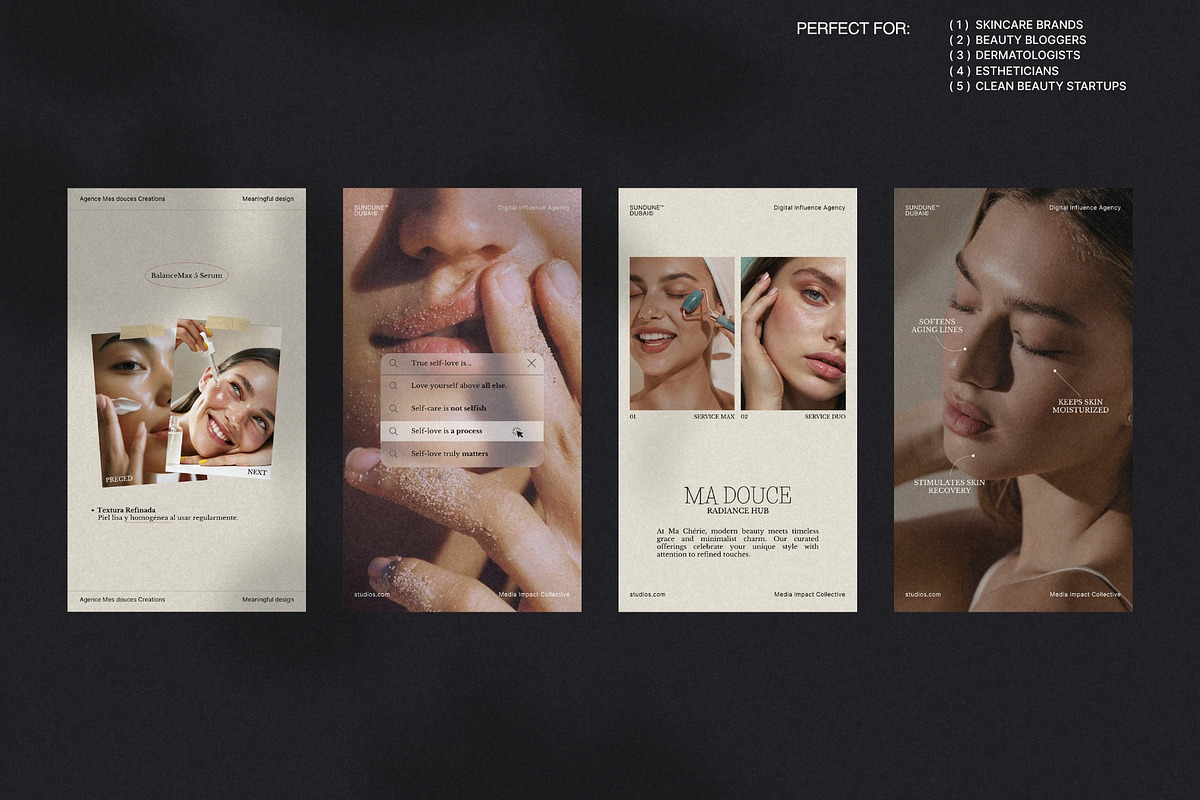 Elegant Story Templates for Skin preview 3