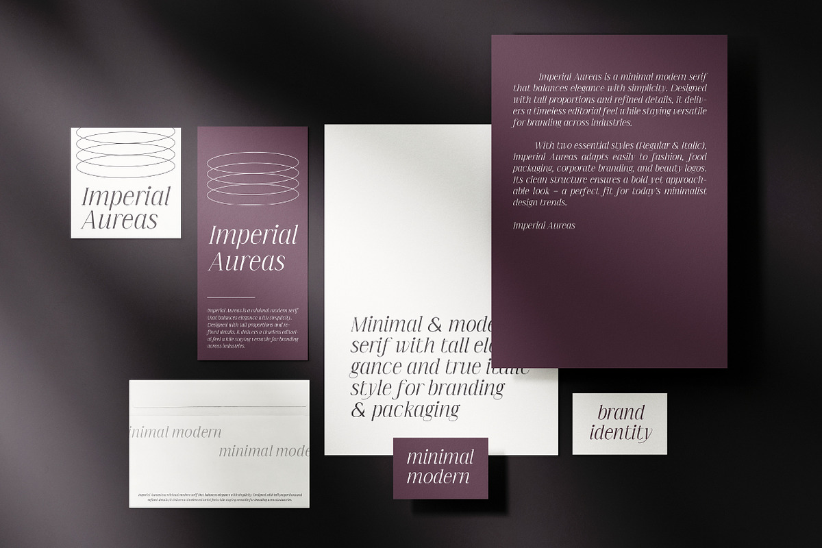 Imperial Aureas a Minimal Serif, a Serif Font by Lettertype Studio (Photo 2 of 16)