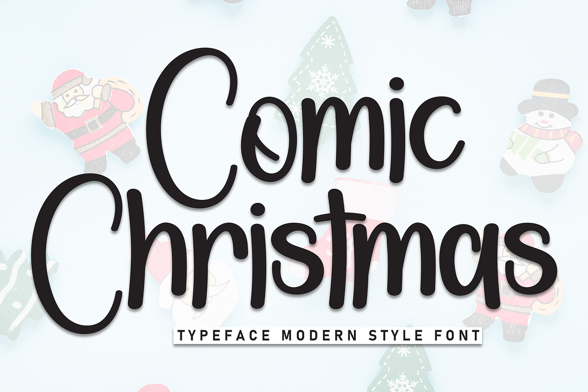 Comic Christmas | Script Font, a Script Font by Scratchones (Photo 1 of 8)