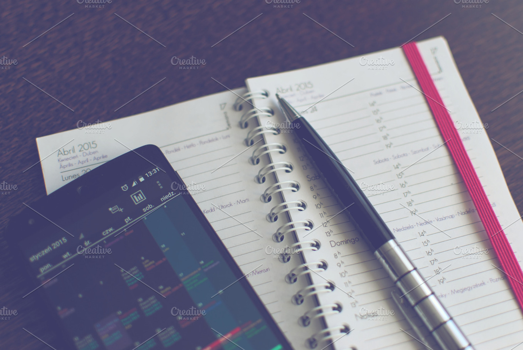 Schedule and nexus 5 containing technology, report, and schedule, a Business Photo by Zabiegala MP